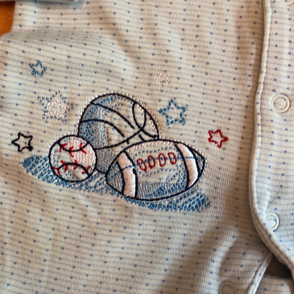 Sports Pajamas Bundle: Newborn and 0-3 Months - Picture 3 of 7